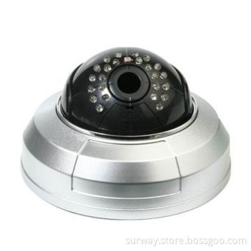 Indoor IR Dome Camera, 1/3-inch Sony 420TVL Image Sensor and 24 Pieces of Infrared LEDs
